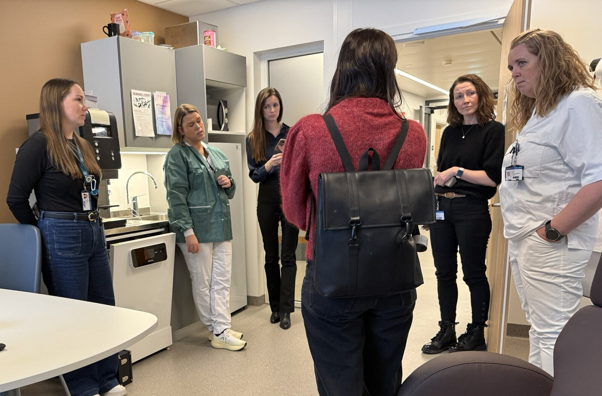 Bildet viser pauserom på Drammen sykehus