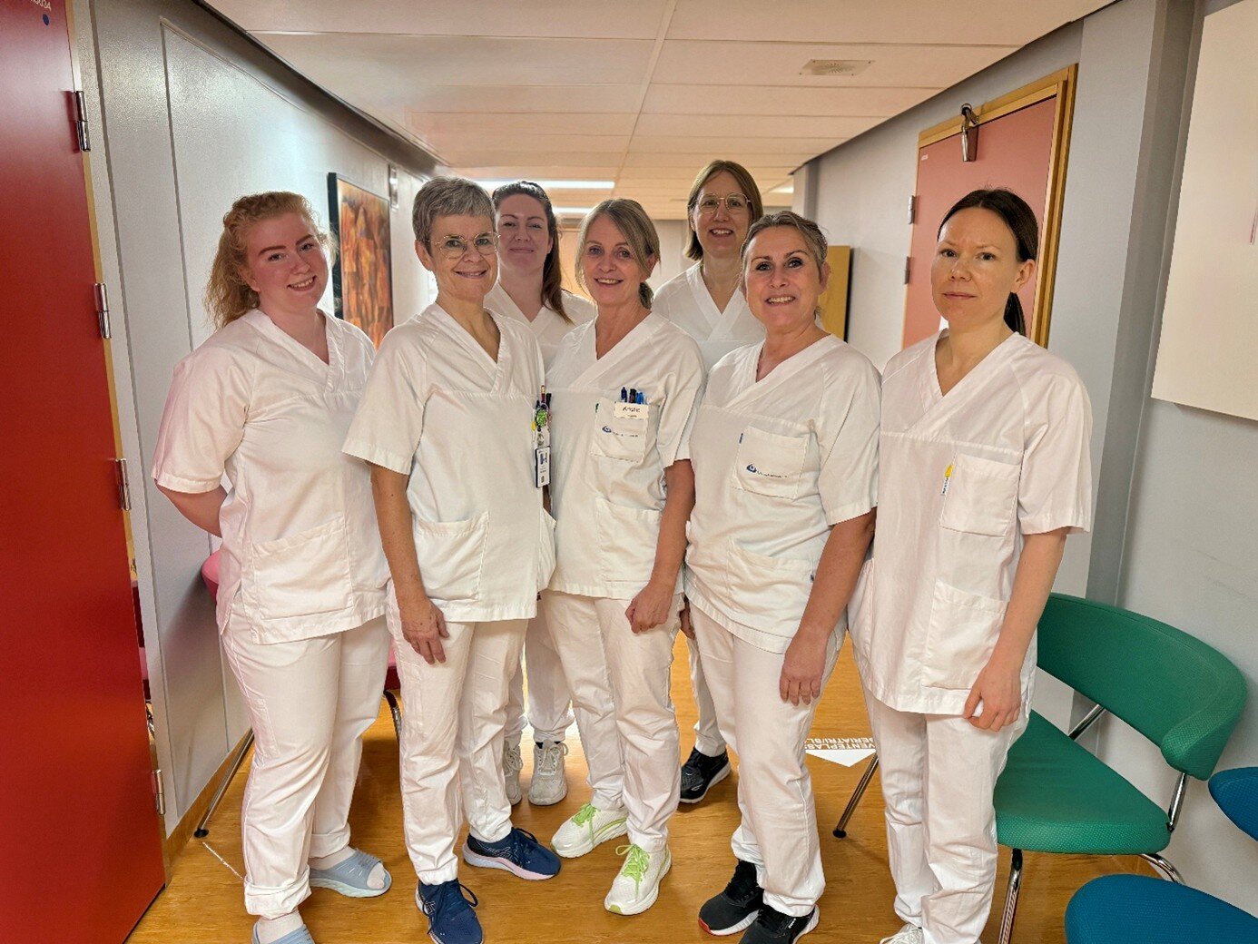 Janne Dahlby Rostad og de andre på avdelingen