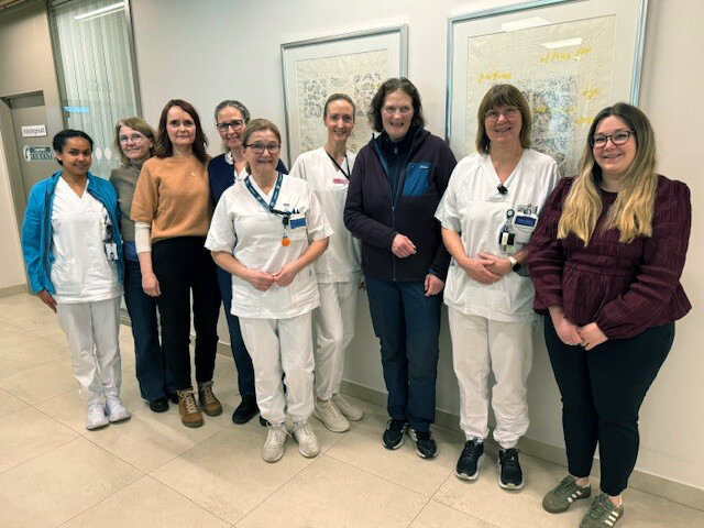 Bilde av sykepleiere fra Aukra