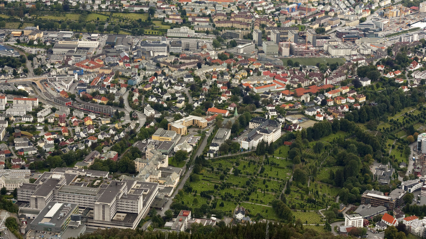 Haukeland sykehus, luftfoto