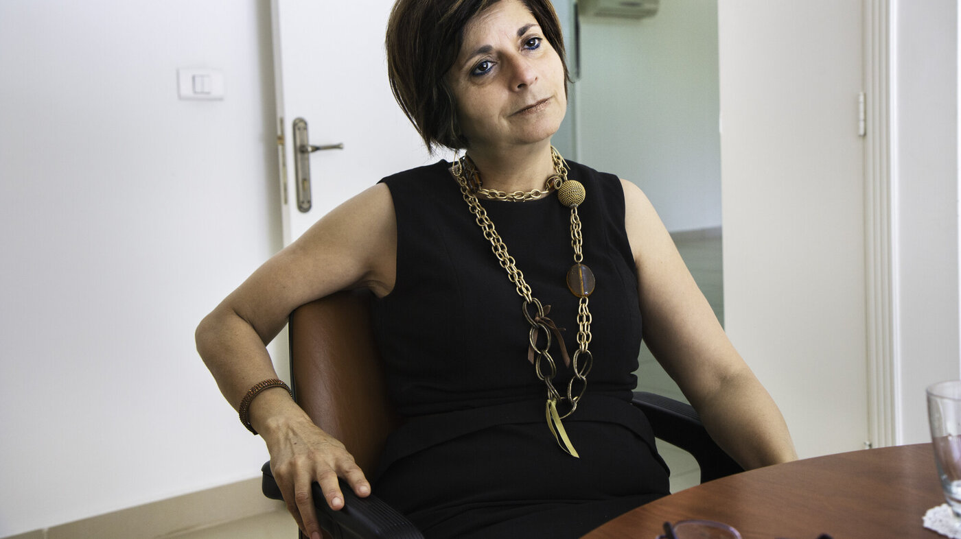 Bildet viser Helen Samaha Nuwayhid, president i det libanesiske sykepleierforbundet.