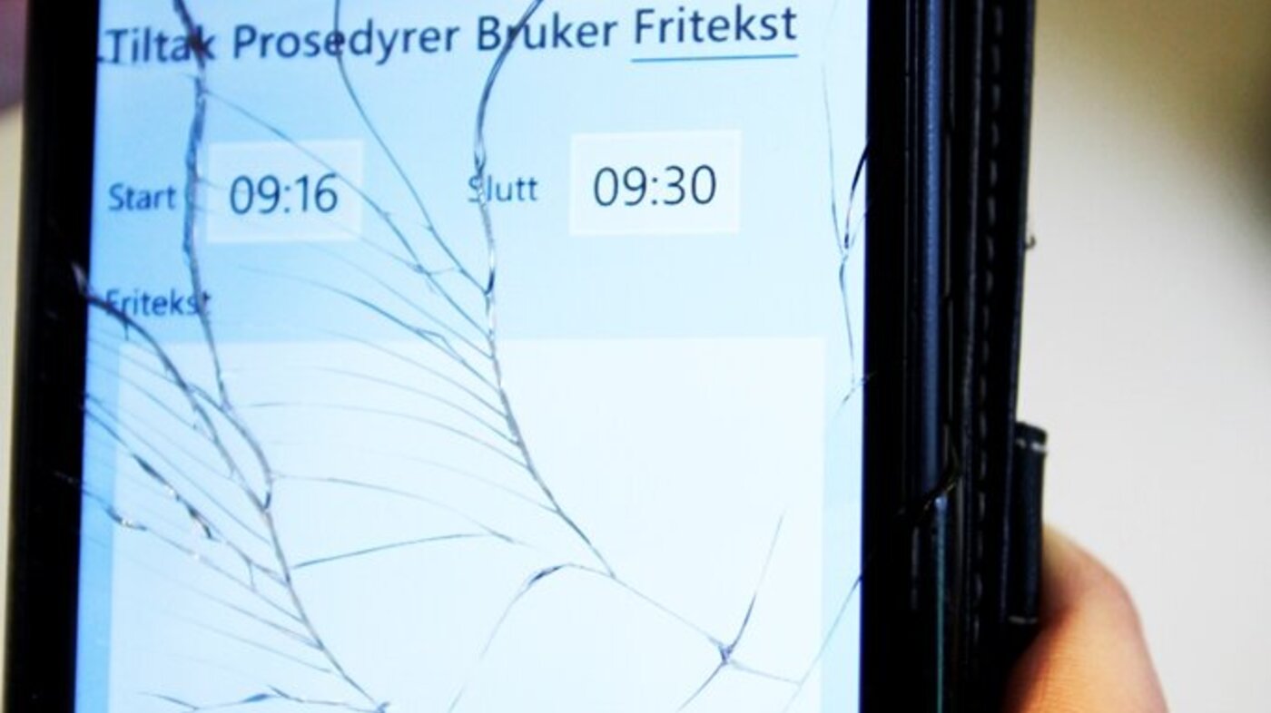 Bildet viser en PDA
