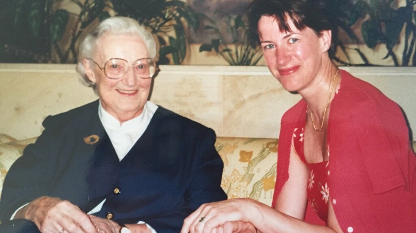 PÅ KONFERANSE: Professor Bettina Husebø møtte Saunders flere ganger, her på en konferanse på Kypros i 1997.