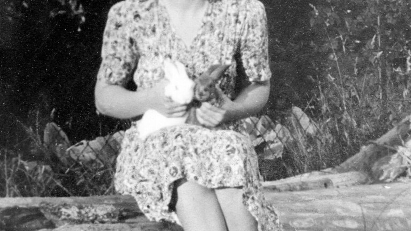 Bildet viser Ingrid Mathisen som ung.