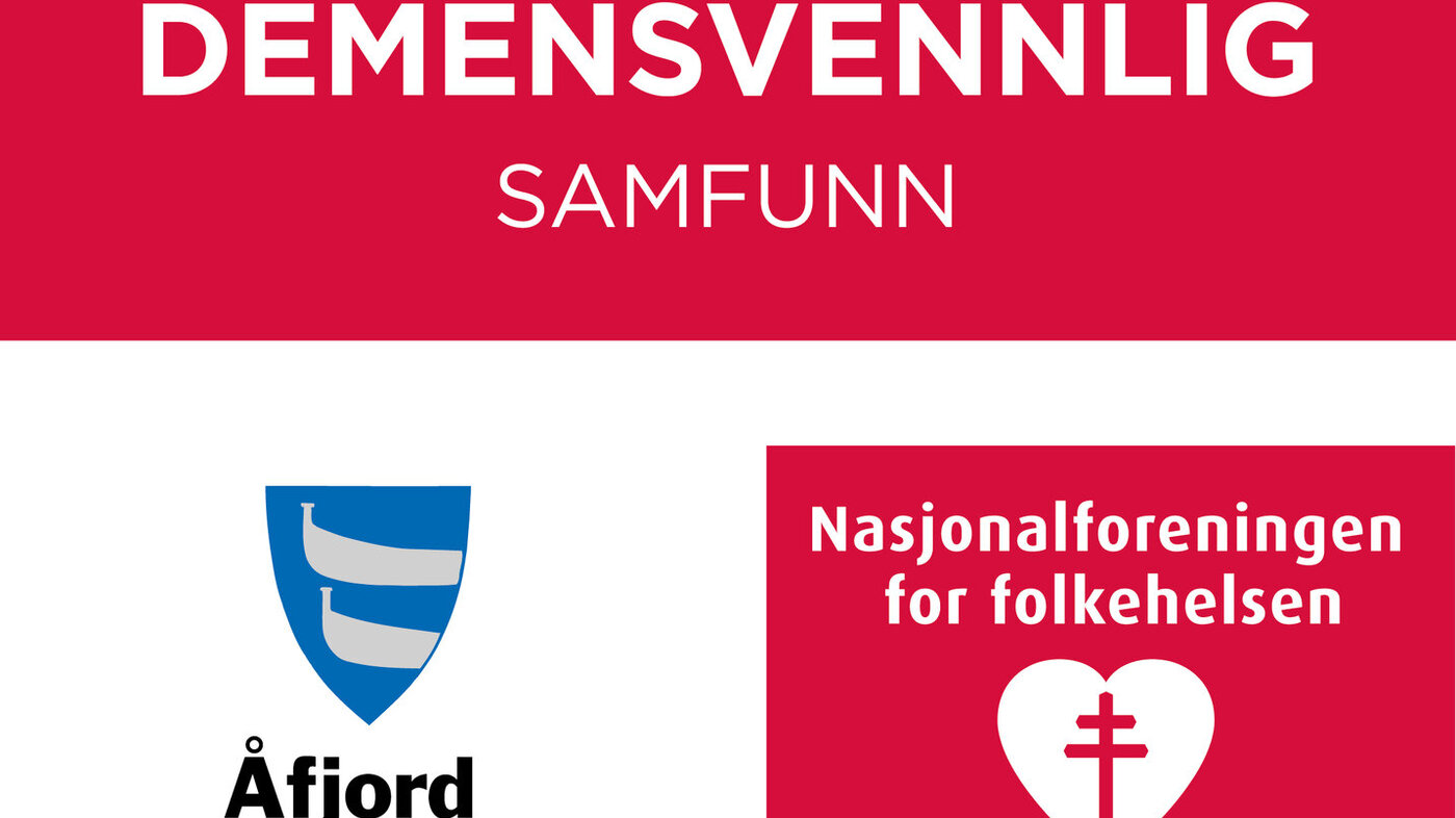 demensvennlig klistremerke bildet viser klistremerket om å være demensvennlig