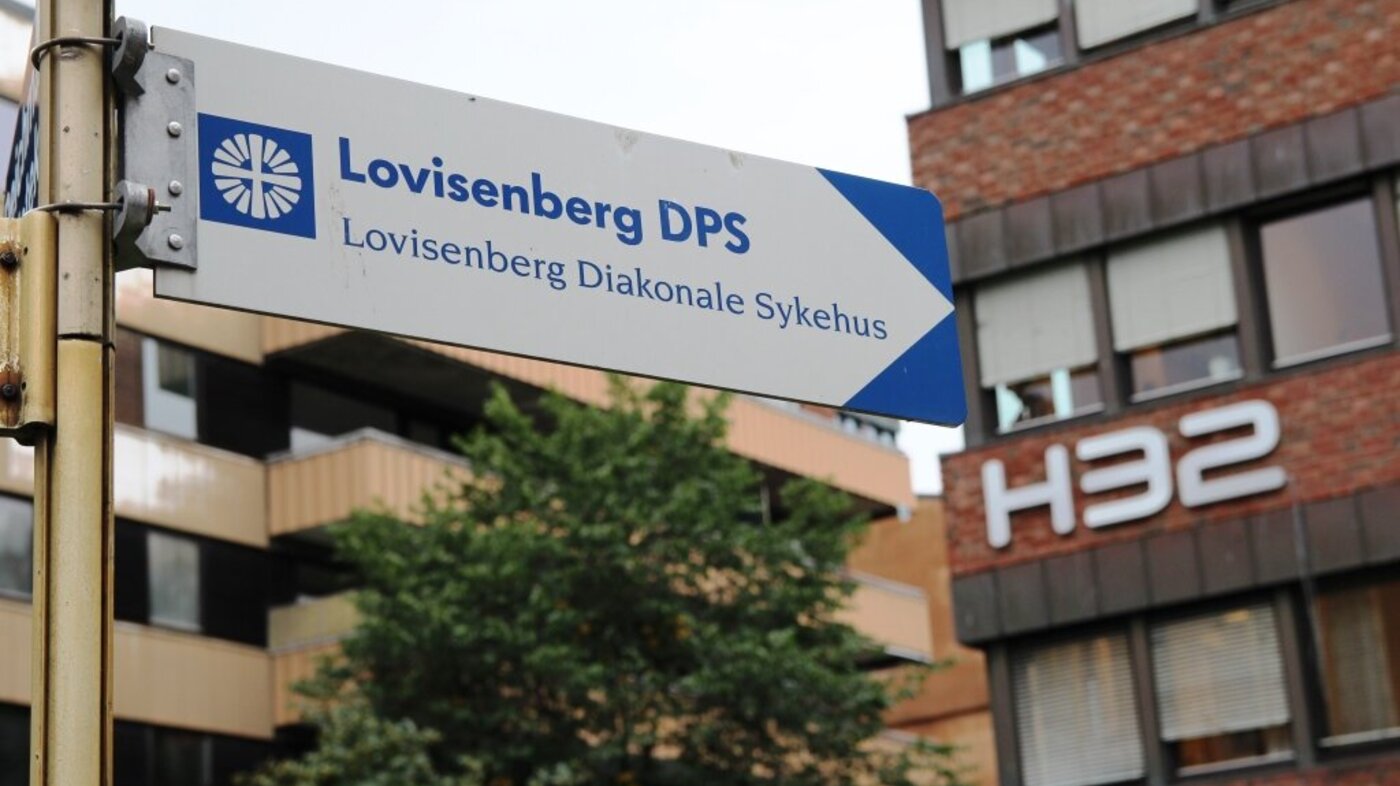 Skilt hvor det står Lovisenber DPS