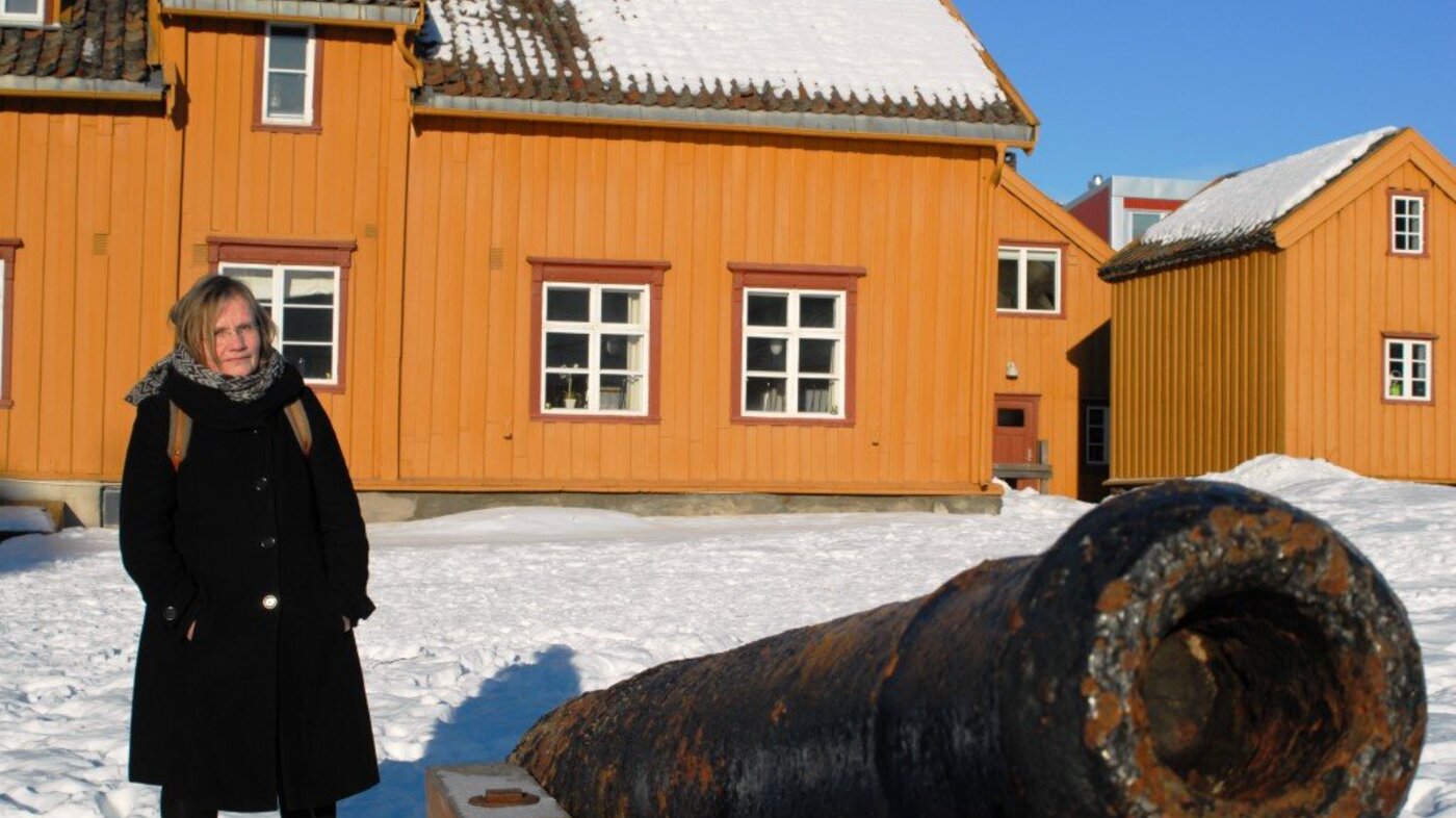 Bildet viser professor Ingunn Elstad på Skansen i Tromsø.