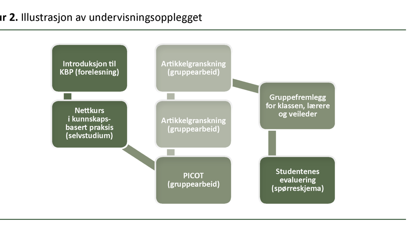 Figur 2 Figur 2. Illustrasjon av undervisningsopplegget
