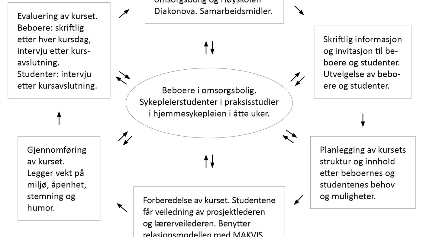 Figur 1. Modell for prosjektarbeidet Figur 1. Modell for prosjektarbeidet