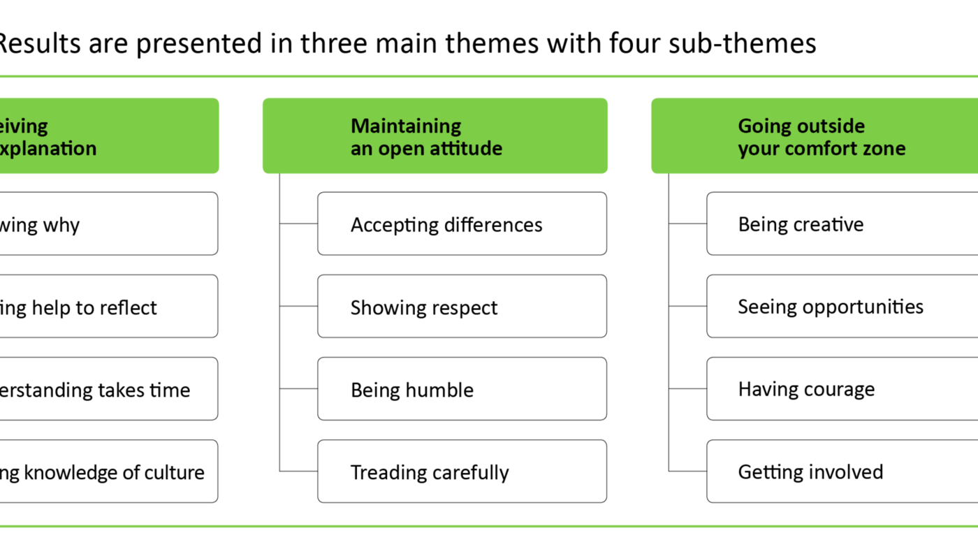Figure 1. Results are presented in three main themes with four sub-themes