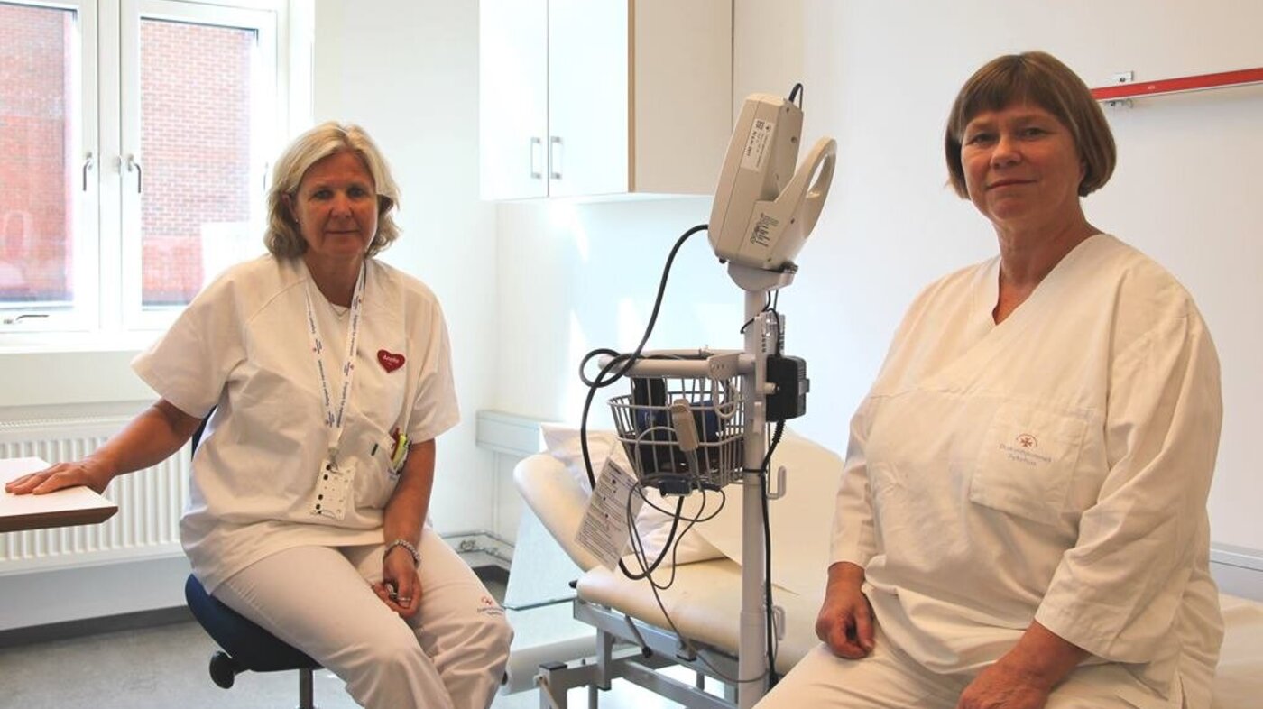 Seksjonsoverlege Annette Hylen Ranhoff og Spesialsykepleier i geriatri Elin Engh ved Diakonhjemmet sykehus