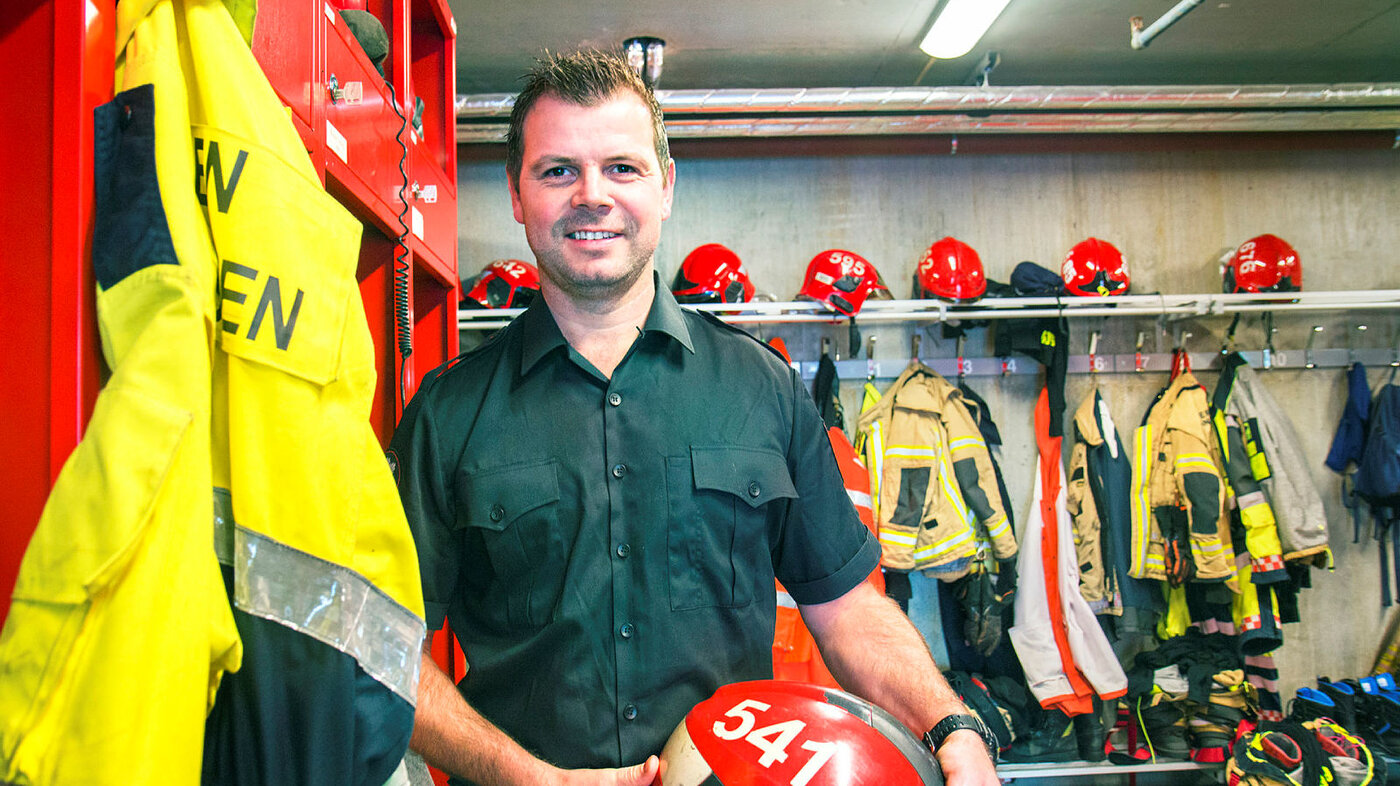 Stian Bjelland, brannmann og sykepleier, Bergen