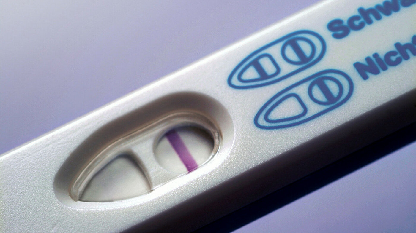 Bilde av en graviditetstest