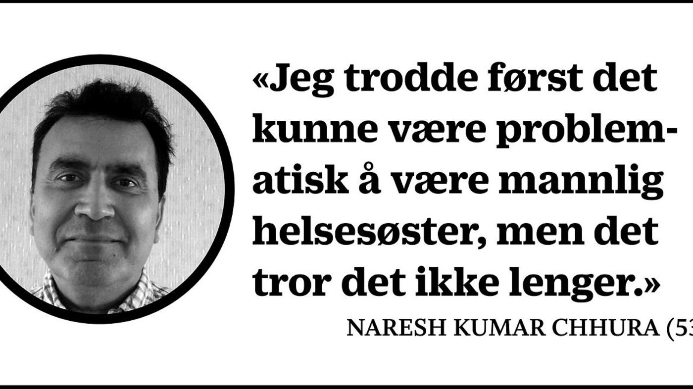 Montasje med sitat av helsesøster