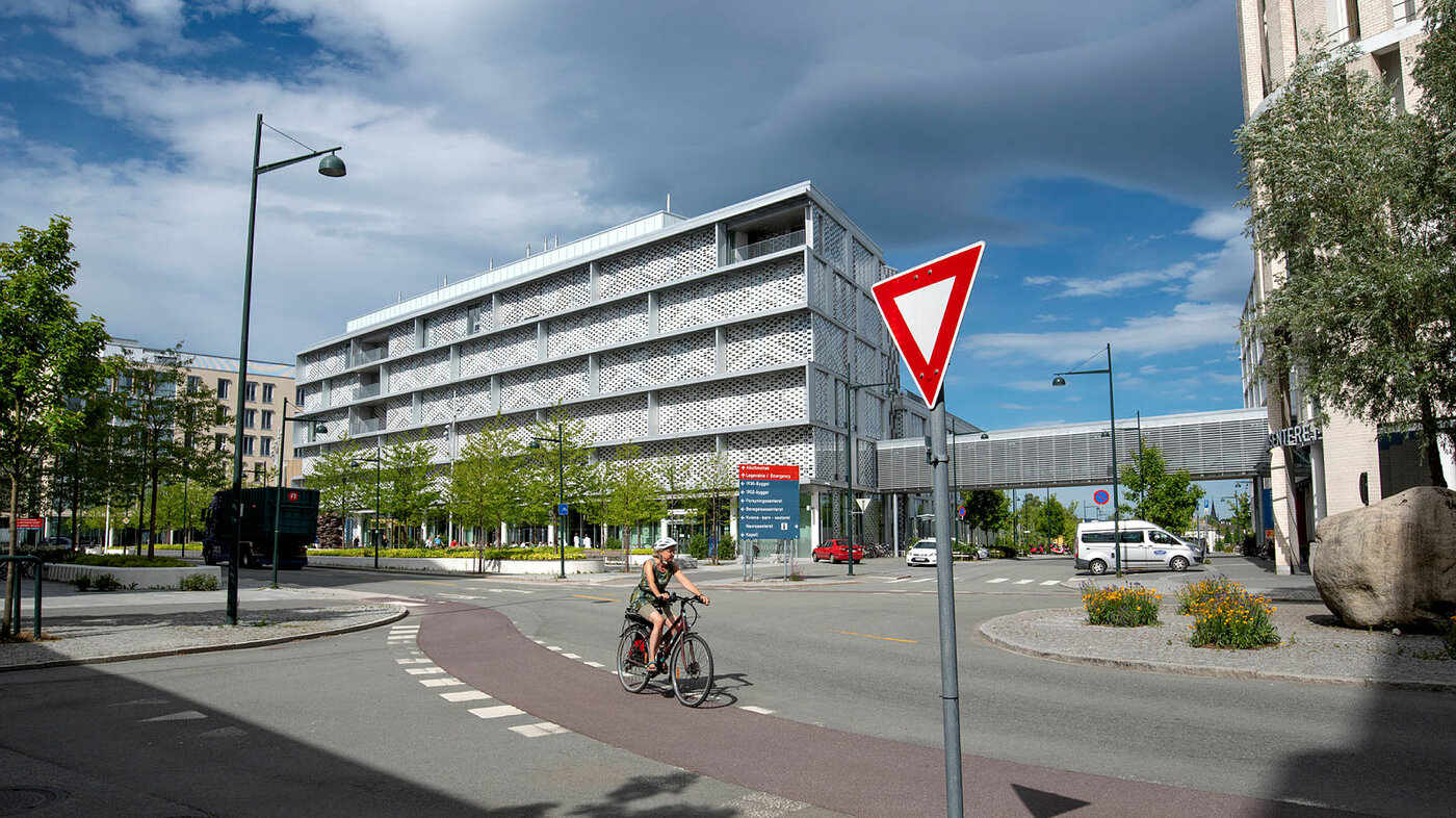 Bildet viser St. Olavs hospital