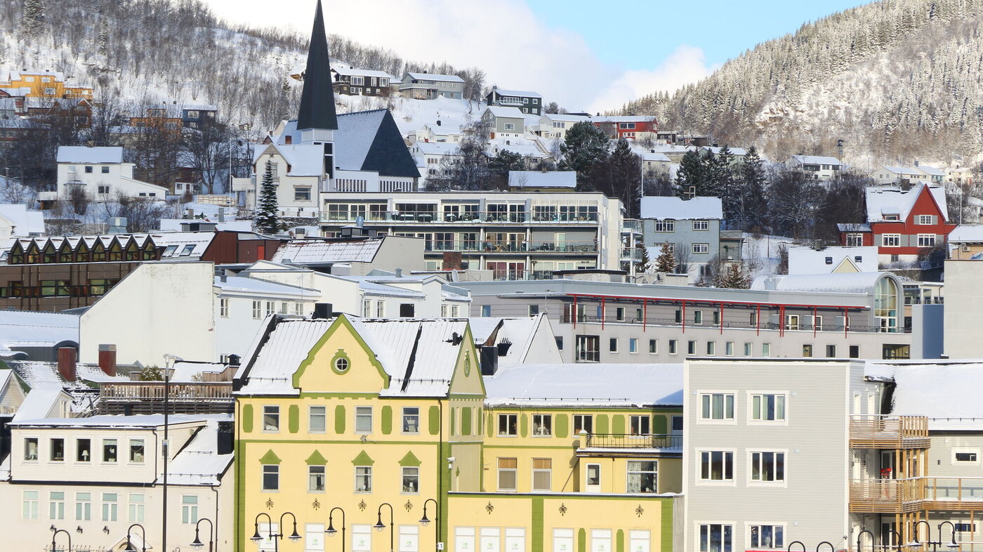 Oversiktsbilde av Harstad kommune