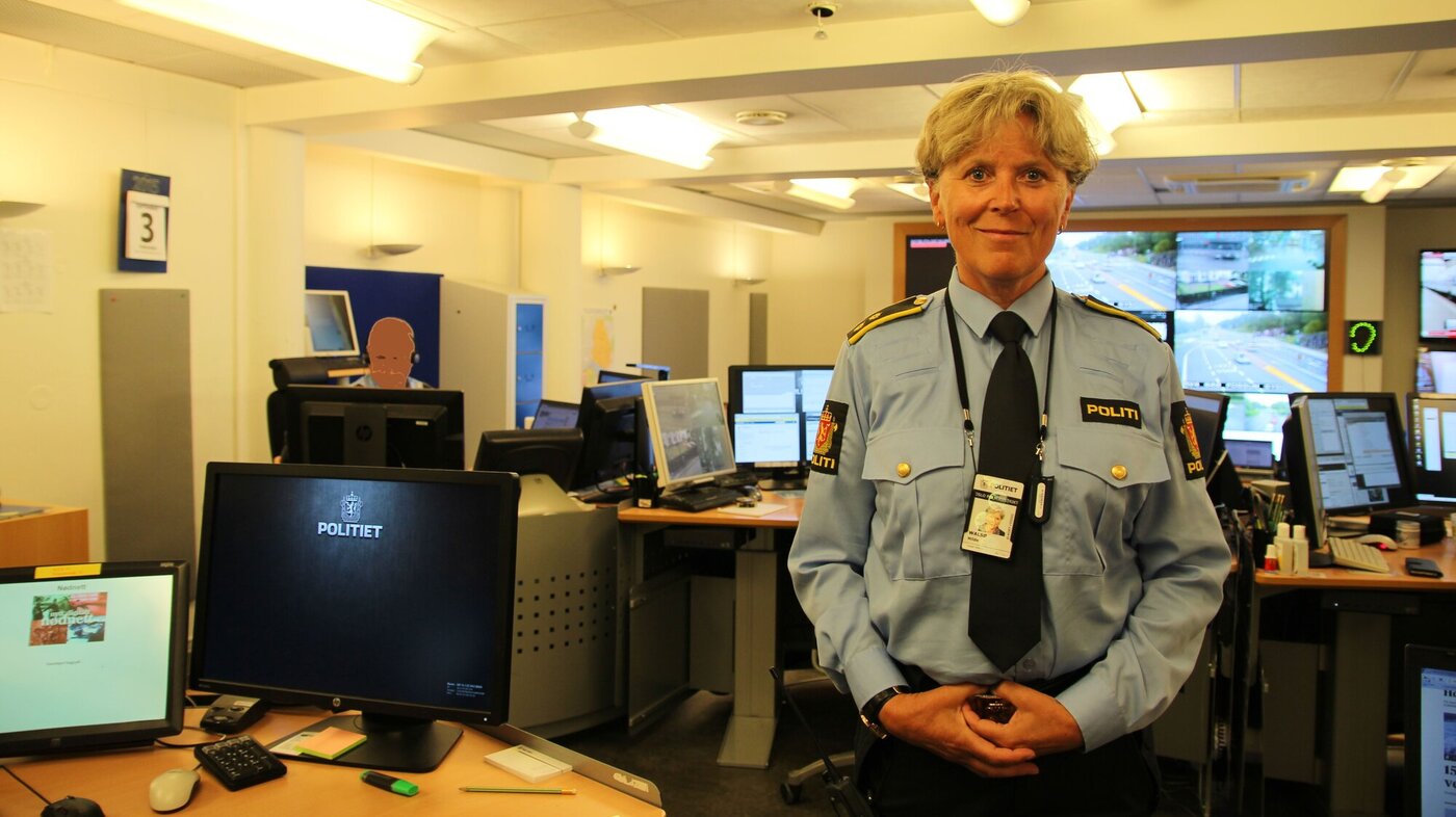 Hiolde Walsø Hilde Walsø inne på politiets operasjonssentral