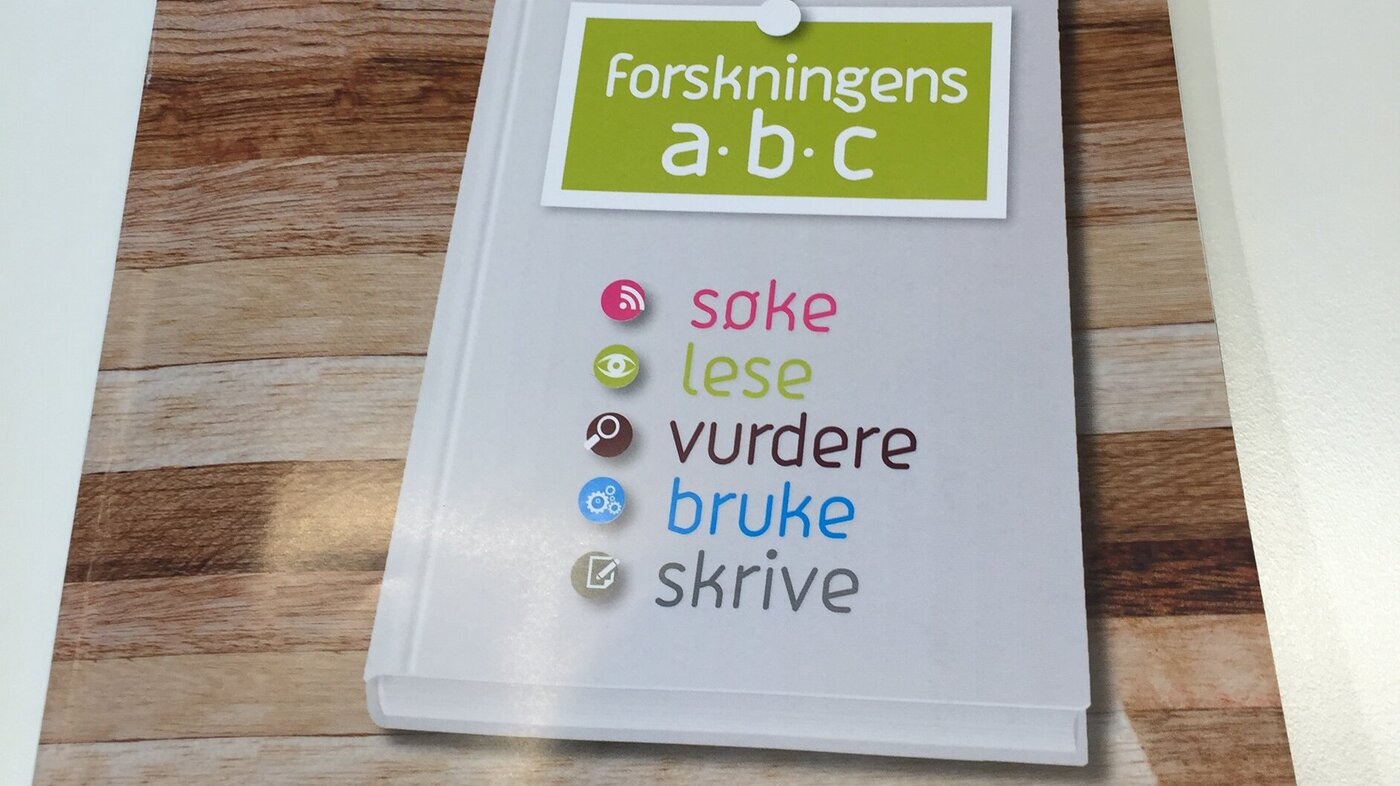 Bildet viser Forskningens ABC.