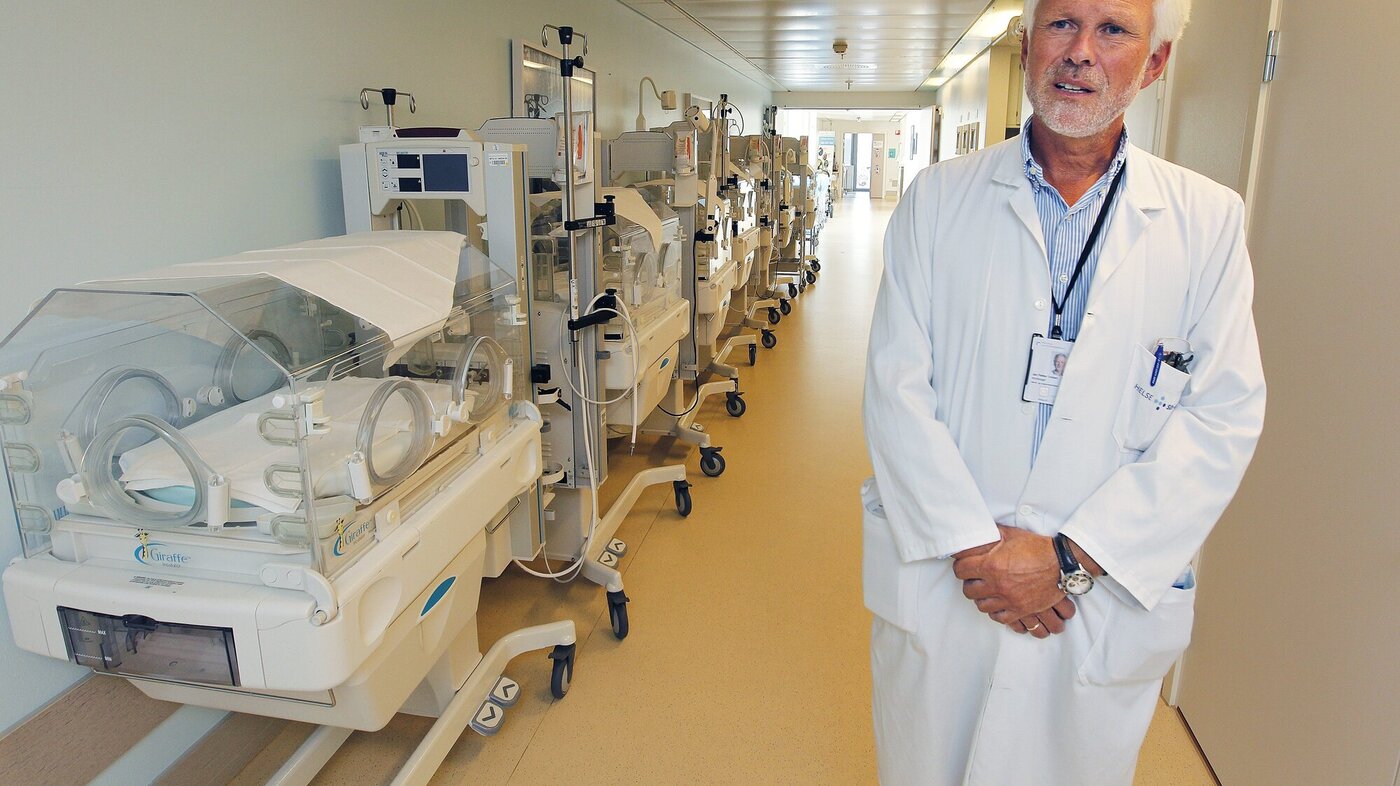 Jan Petter Odden ved barneintensiven Ahus Jan Petter Odden