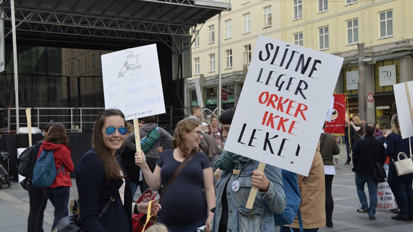 Streikearrangement i Bergen 20. september