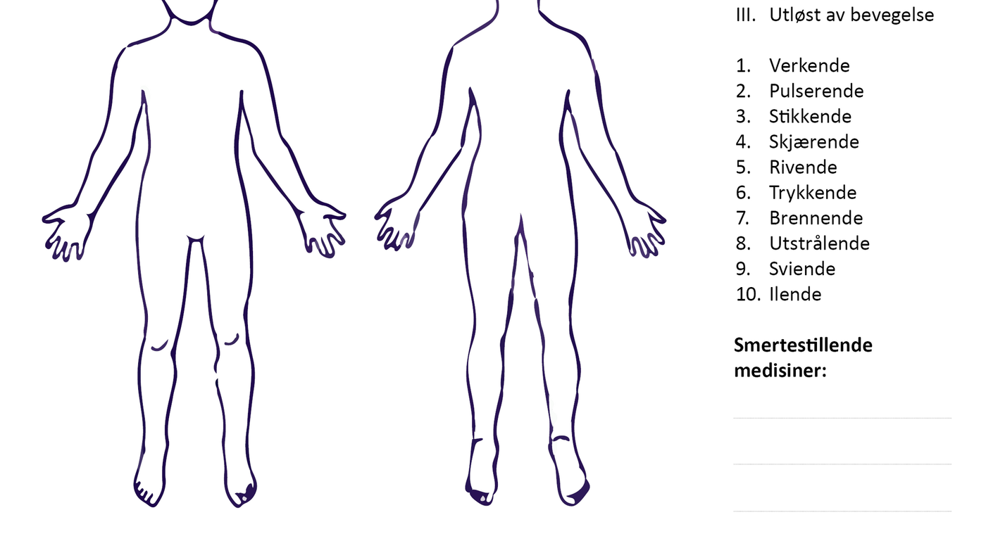 Figur 1: Smerteanalyse