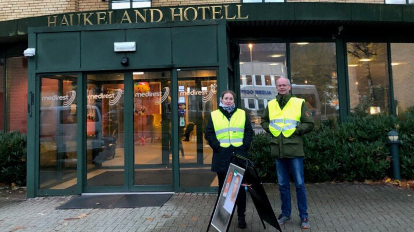 Streik pasienthotell, Haukeland