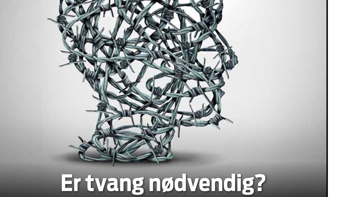 Bilde av forsiden: En piggtråd formed som et menneskehode.