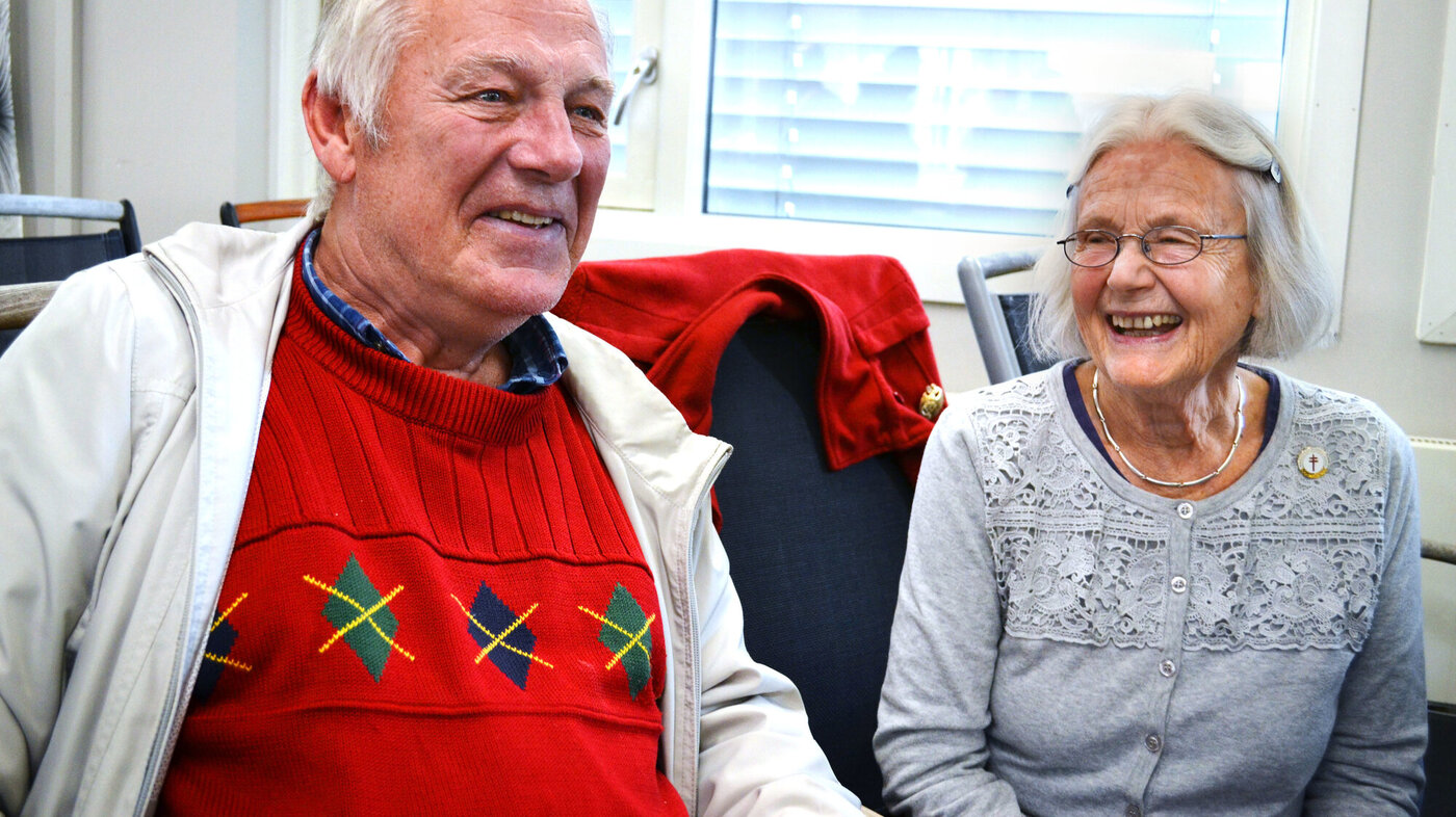 Magne Kjexrud og Kristin Borgen smiler