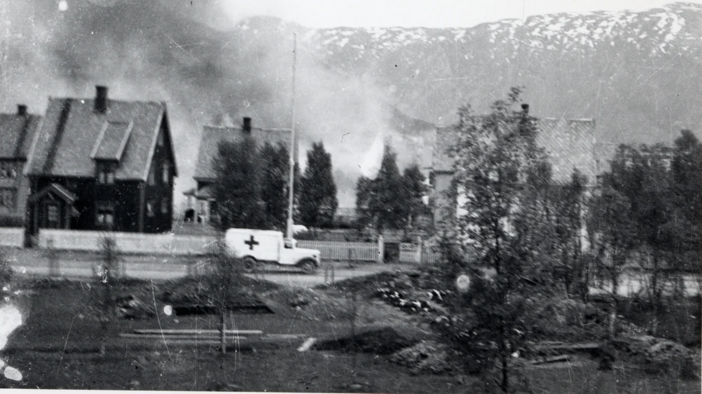 bilde fra narvik i 1940