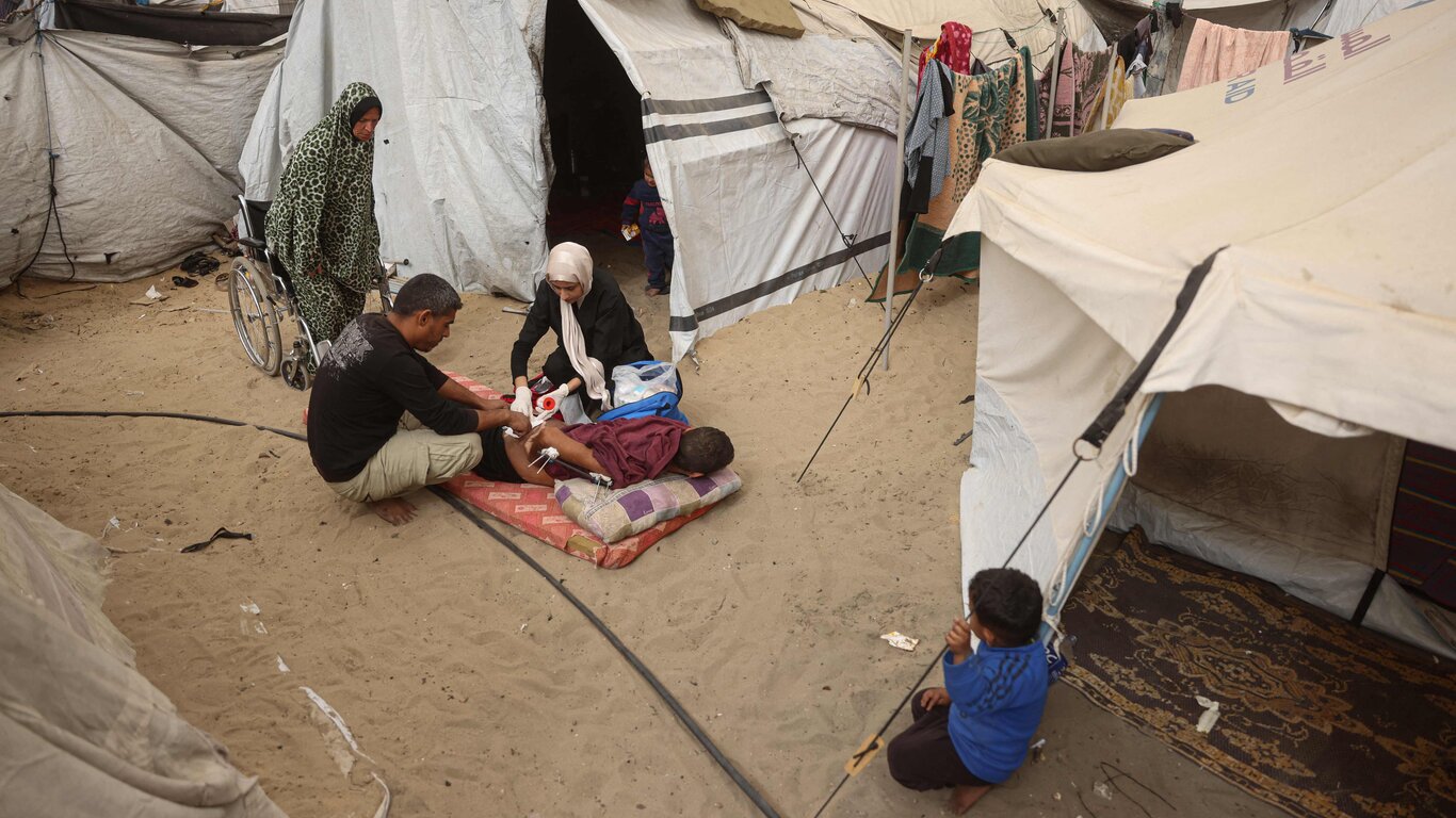 Sykepleier p&aring; Gazastripen