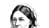 Bildet viser en tegning av Florence Nightingale.