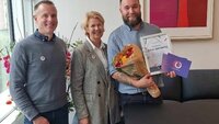Bildet viser Espen Gade Rolland, Anita Vatland og Marius Sjømæling.