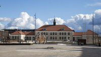 Bildet viser torget foran rådhuset i Kongsvinger