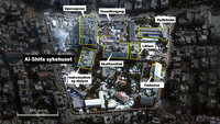 kart over al-shifa sykehuset