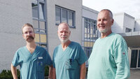 bilde av audiografen, overlegen og klinikklederen ved sykehuset namsos