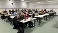bilde av førsteårsstudentene på Hammerfest sykehus