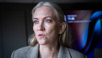 Bildet viser NSF-leder Lill Sverresdatter Larsen