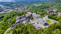 Flyfoto av Bærum sykehus