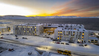Bildet viser det nye sykehuset i Hammerfest
