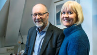 Erik Orskaug, sjeføkonom i Unio, og Unio-leder Ragnhild Lied