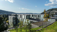 Bildet viser det nye barne- og ungdomsykehuset på Haukeland