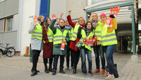 Første streikedag utenfor sykehushotellet på Ullevål