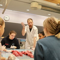 Ole Kristian Berg underviser sykepleierstudenter i anatomi ved Høgskolen i Molde