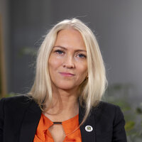 Lill Sverresdatter Larsen. Forbundsleder i NSF
