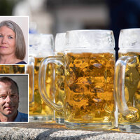 Bildet er en kollasj med ølglass og innfelte bilder av Siv Skarstein, spesialsykepleier og førsteamanuensis ved Oslomet – storbyuniversitetet, og Espen Gade Rolland, som er leder for NSFs faggruppe for psykisk helse og rus.  