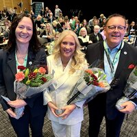 Gro Lillebø, Lill Sverresdatter Larsen og Kai Øivind Brenden, ledere i NSF