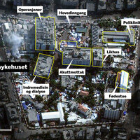 kart over al-shifa sykehuset