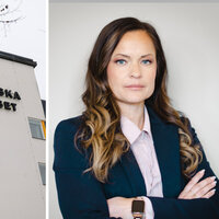 bildet viser Angelica Dipeders og Akademiska sjukhuset