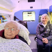 bilde av marta dortea møllerup bernssen og sykepleier Gunvor Engtrø