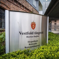 Bildet viser Vestfold tingrett i Horten.